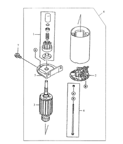 Kawasaki Starter Diagram and Parts List for 3654 53AB5B8K100-ZT54 Cub Cadet Lawn Mower